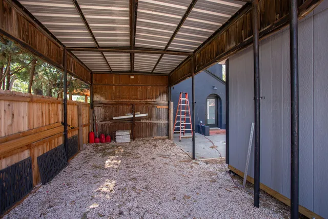 a view of storage and utility room