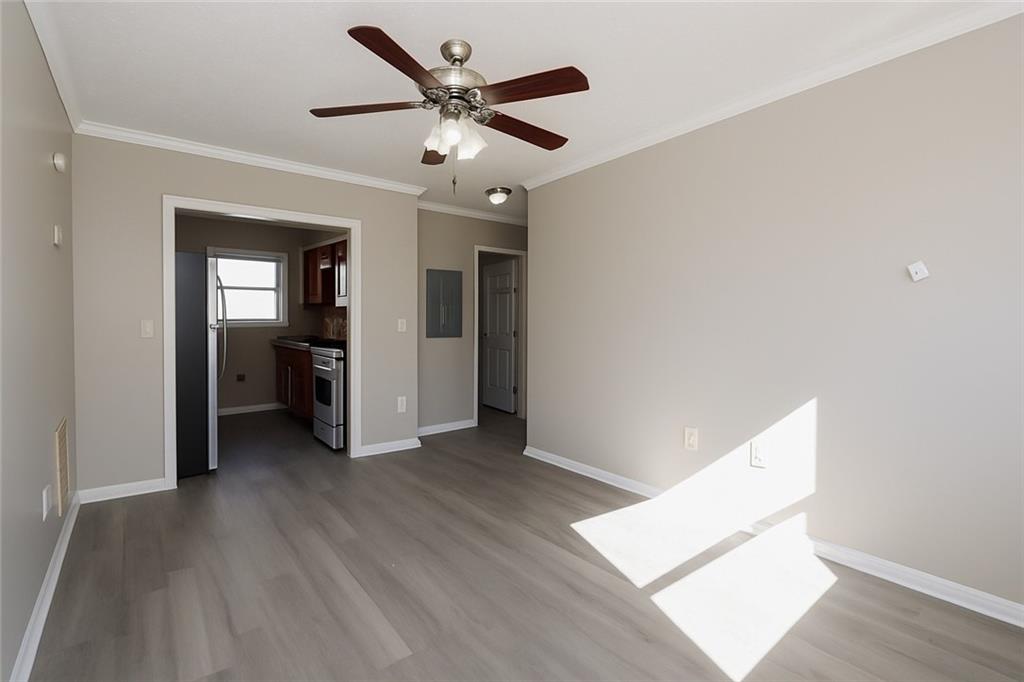 953 Washington Street Southwest, Unit 2 Atlanta, GA 30315 - Photo 4 of 14 wooden floor in an empty room