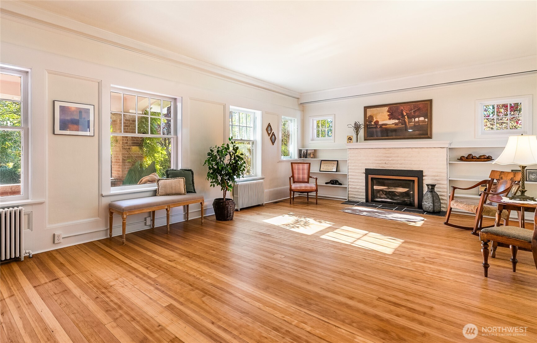 3905 Idaho Street Bellingham, WA 98229 - Photo 13 of 40 a living room with furniture and a fireplace
