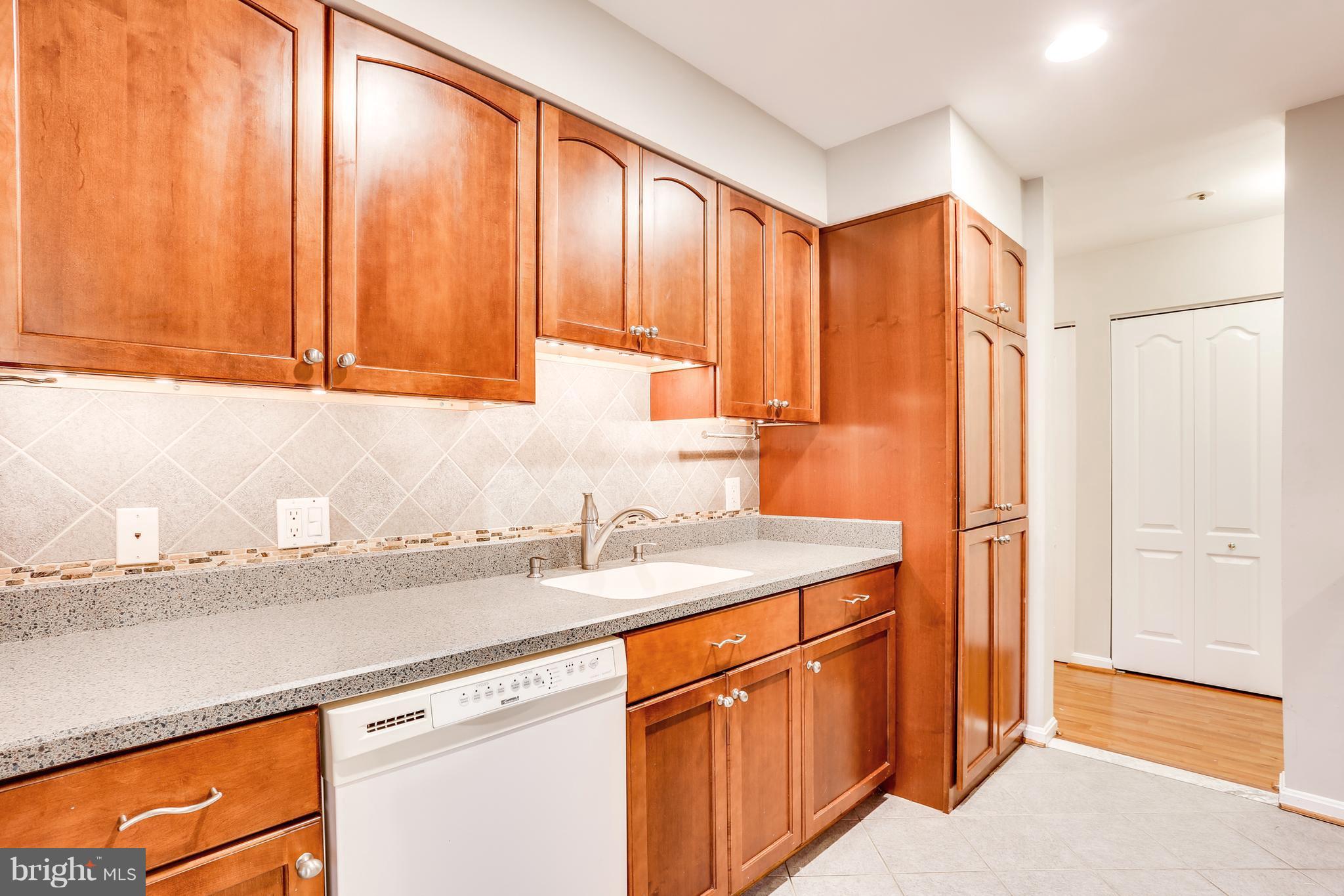 8385 Montgomery Run Road, Unit B Ellicott City, MD 21043 - Photo 4 of 29 Stacked Laundry is concealed behind pantry cabinet