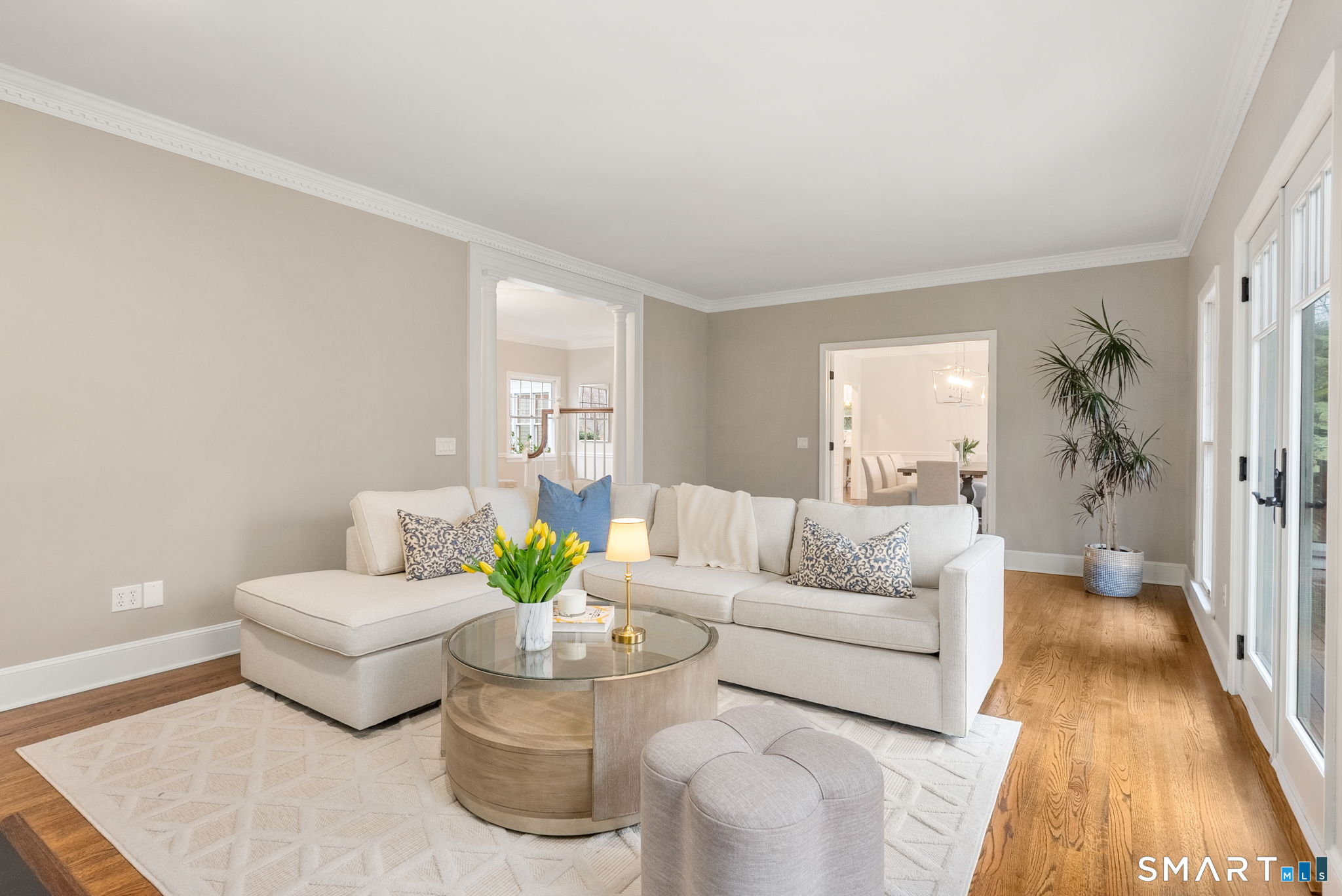 9 Pepperbush Road Weston, CT 06883 - Photo 23 of 48 a living room with furniture and a rug