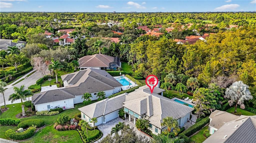 2305 Harrier Run Naples, FL 34105 - Photo 46 of 50 an aerial view of house with yard