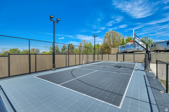 1720 Hillcrest Circle Mapleton, UT 84664 - Photo 99 of 116 View of sport court with basketball hoop and a tennis court