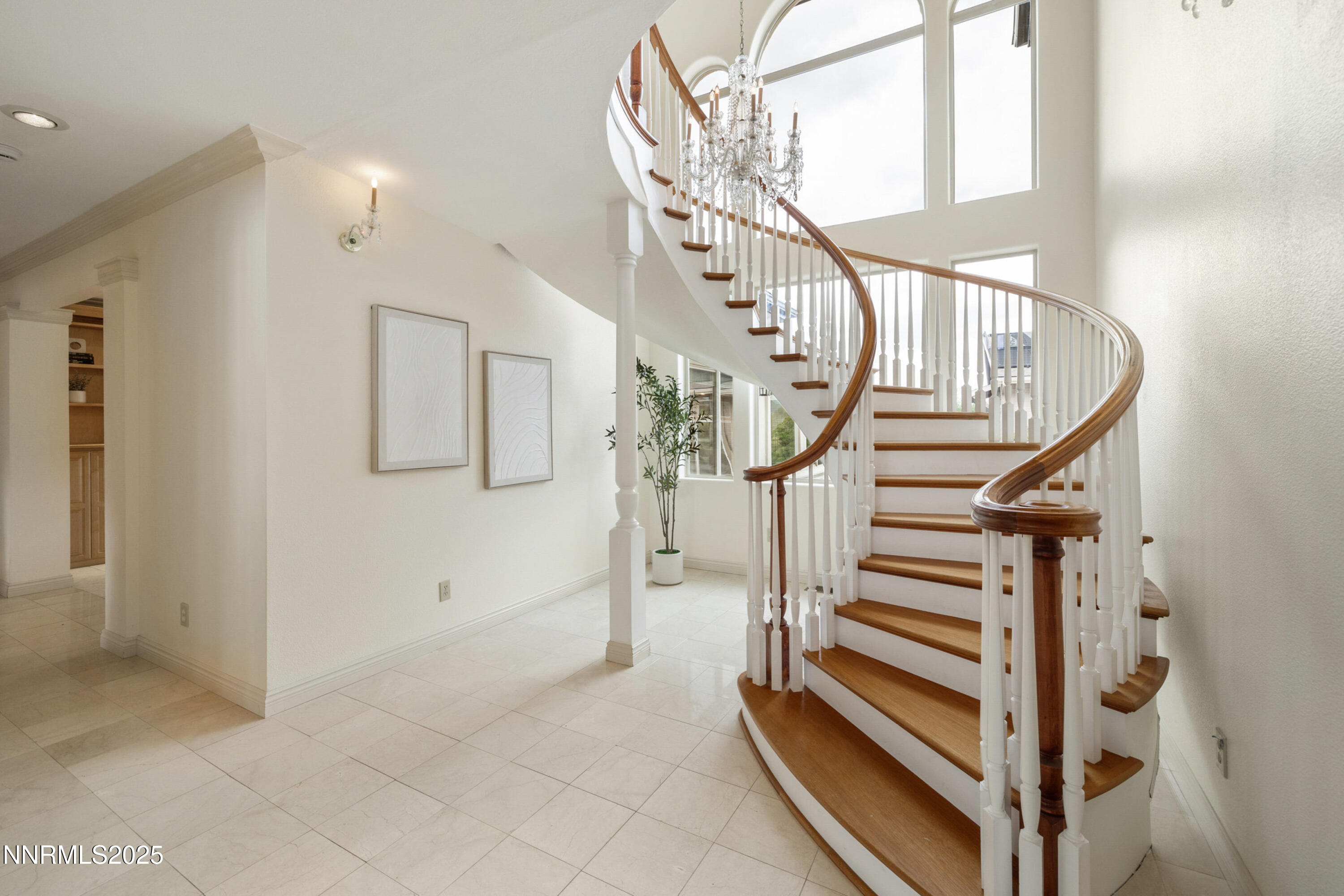 370 Genoa Lane Minden, NV 89423 - Photo 19 of 54 a view of entryway and hall with wooden floor