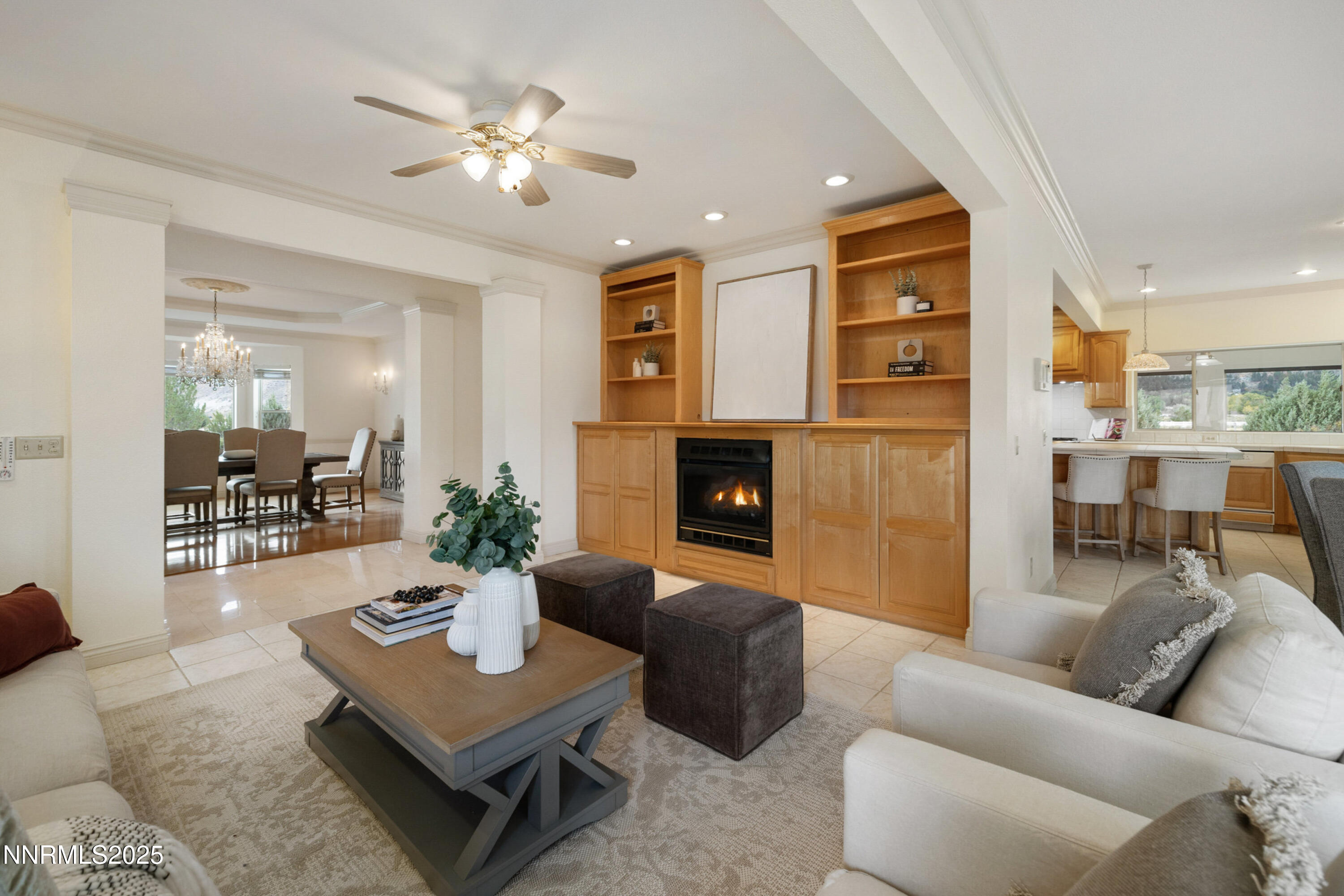 370 Genoa Lane Minden, NV 89423 - Photo 26 of 54 a living room with furniture and a fireplace
