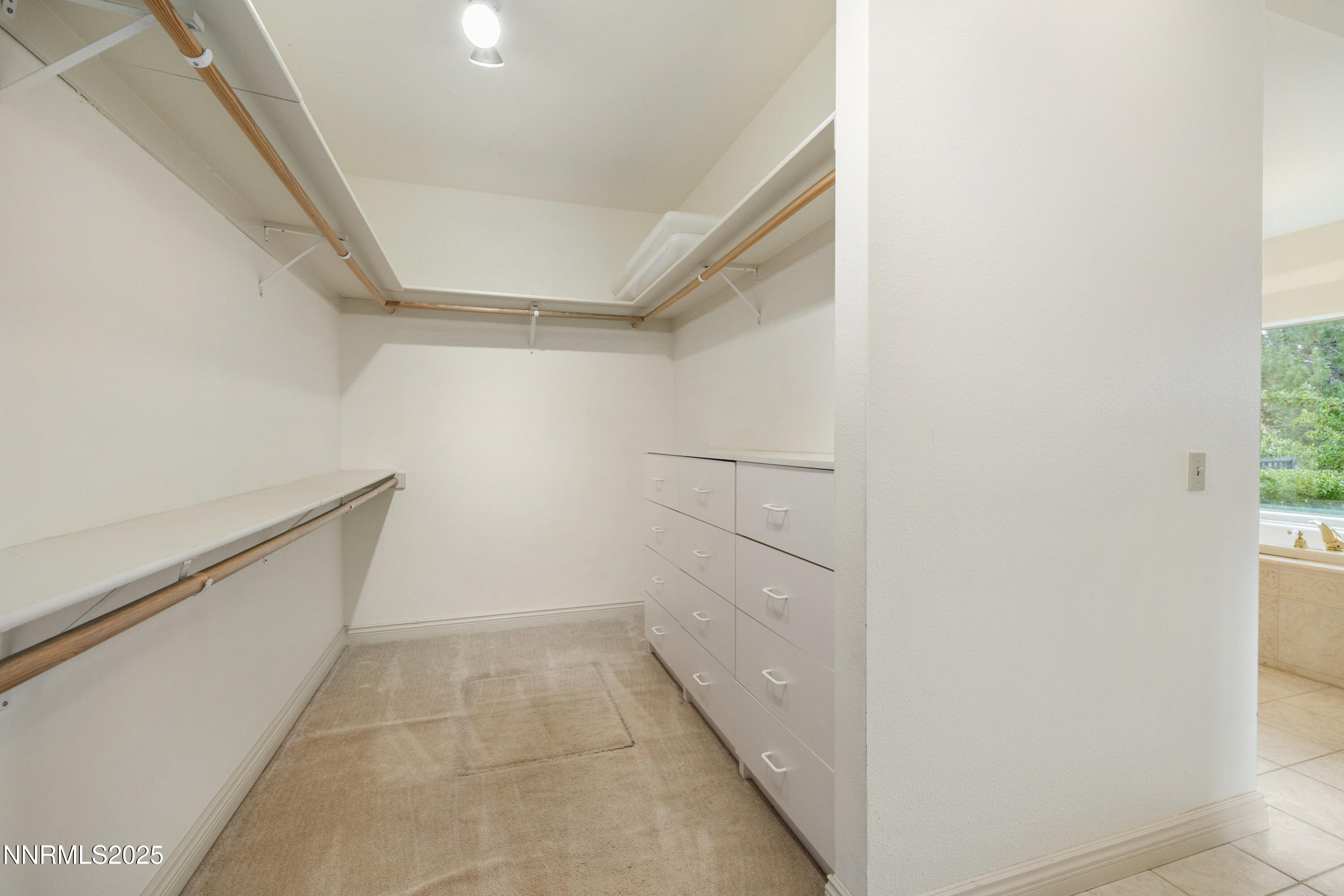 370 Genoa Lane Minden, NV 89423 - Photo 36 of 54 a view of walk in closet with empty racks