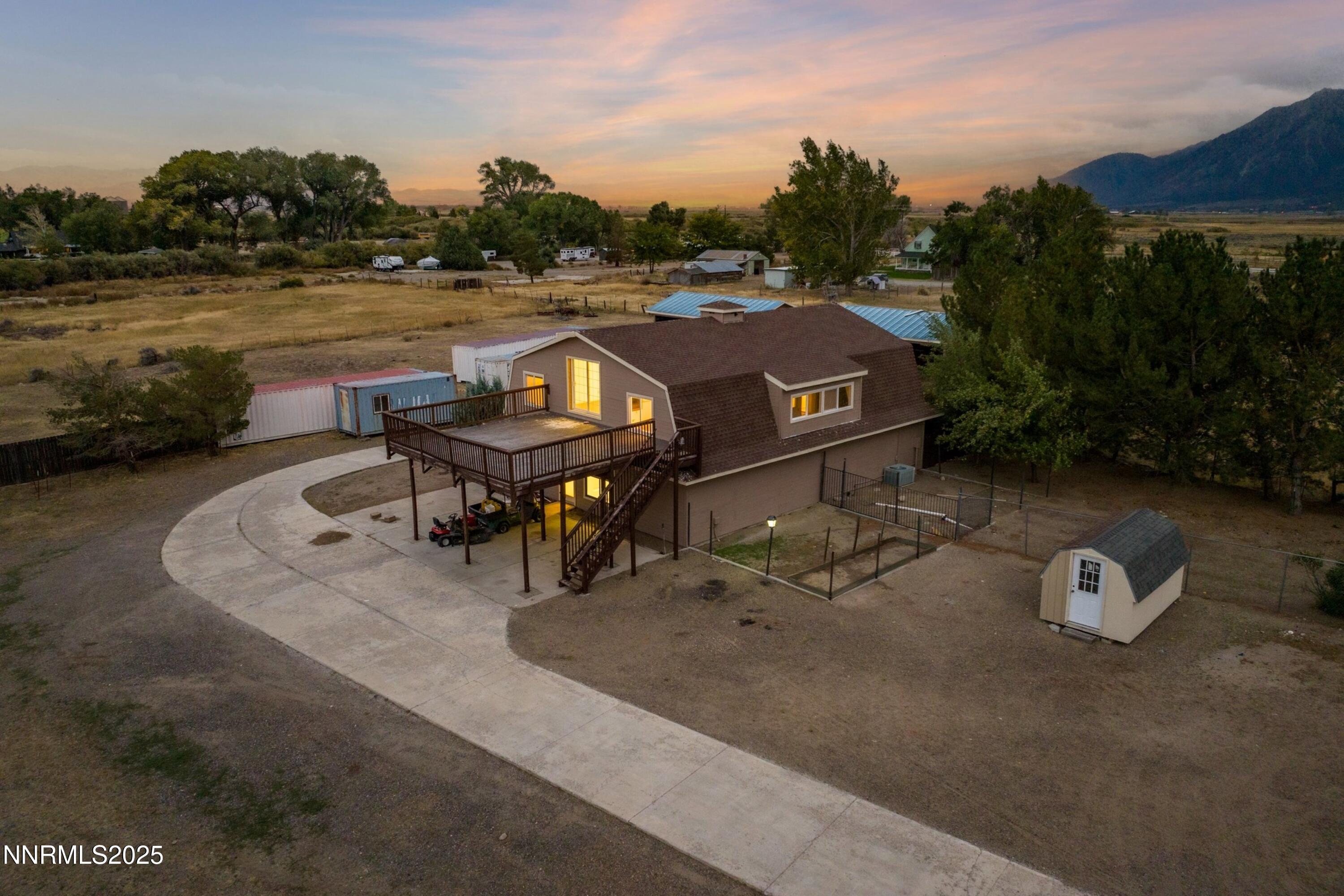 370 Genoa Lane Minden, NV 89423 - Photo 10 of 54 an aerial view of a house with outdoor space and lake view