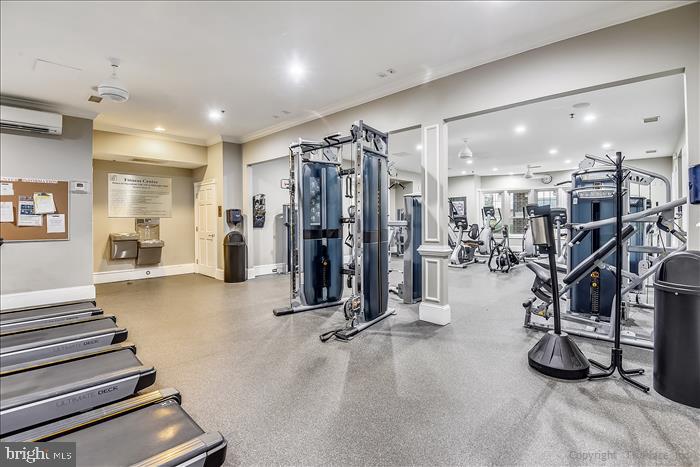 1601 Spring Gate Dr., Unit 1110 McLean, VA 22102 - Photo 6 of 26 a view of a room with gym equipment