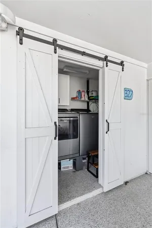 a view of a walk in closet