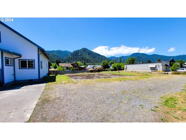 a view of a swimming pool with an outdoor space