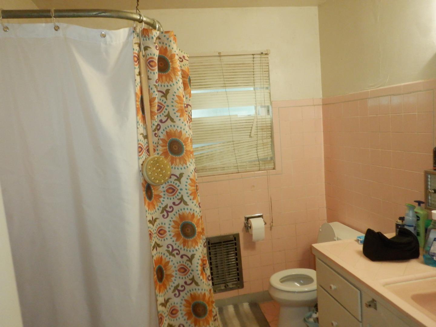 520 Chestnut Street Santa Cruz, CA 95060 - Photo 13 of 14 a bathroom with a shower curtain and a toilet