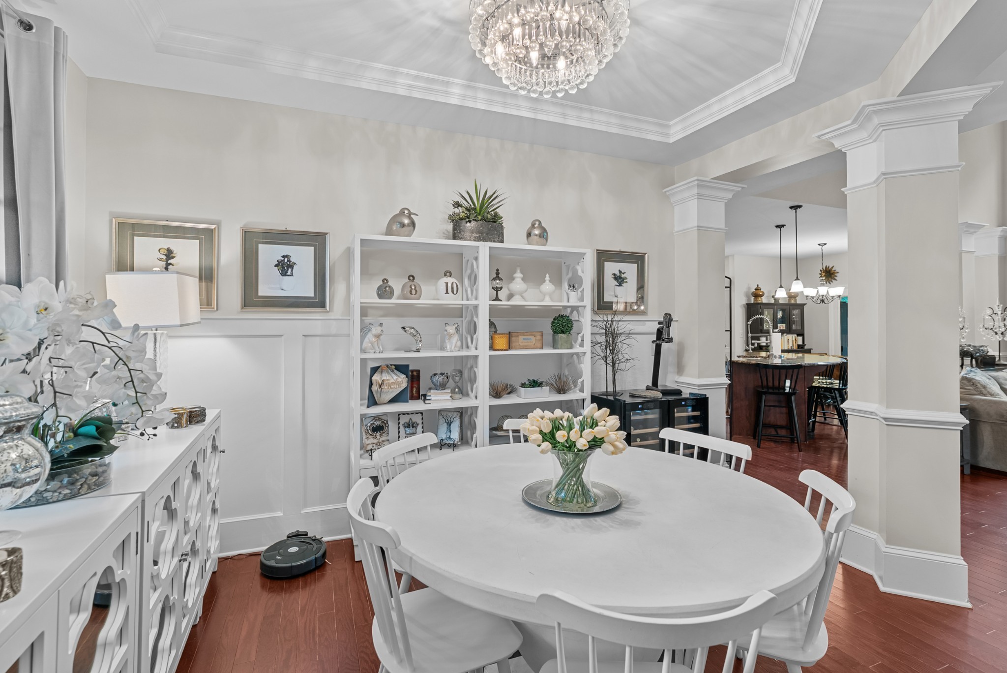 413 Marlowe Court Nolensville, TN 37135 - Photo 7 of 37 a view of a dining room with furniture and wooden floor
