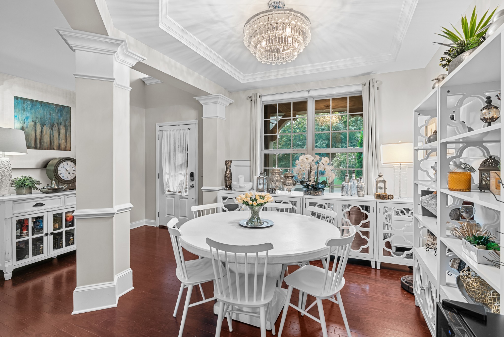 413 Marlowe Court Nolensville, TN 37135 - Photo 8 of 37 a view of a dining room with furniture window and wooden floor