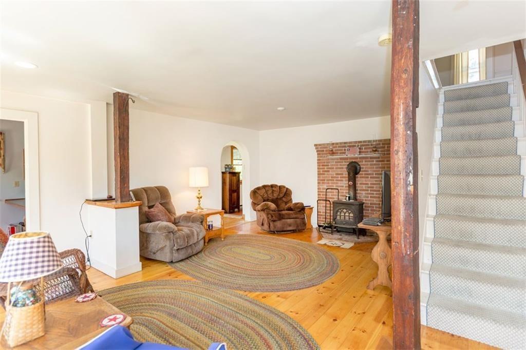 28 Lakeview Road West Boothbay Harbor, ME 04575 - Photo 17 of 34 Family Room with stairs heading to...