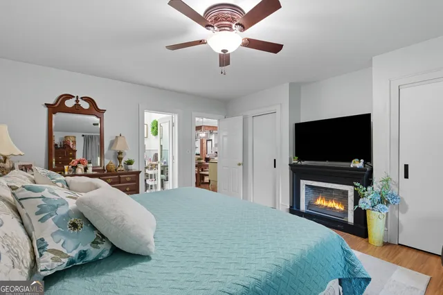 a kitchen with appliances cabinets and a window