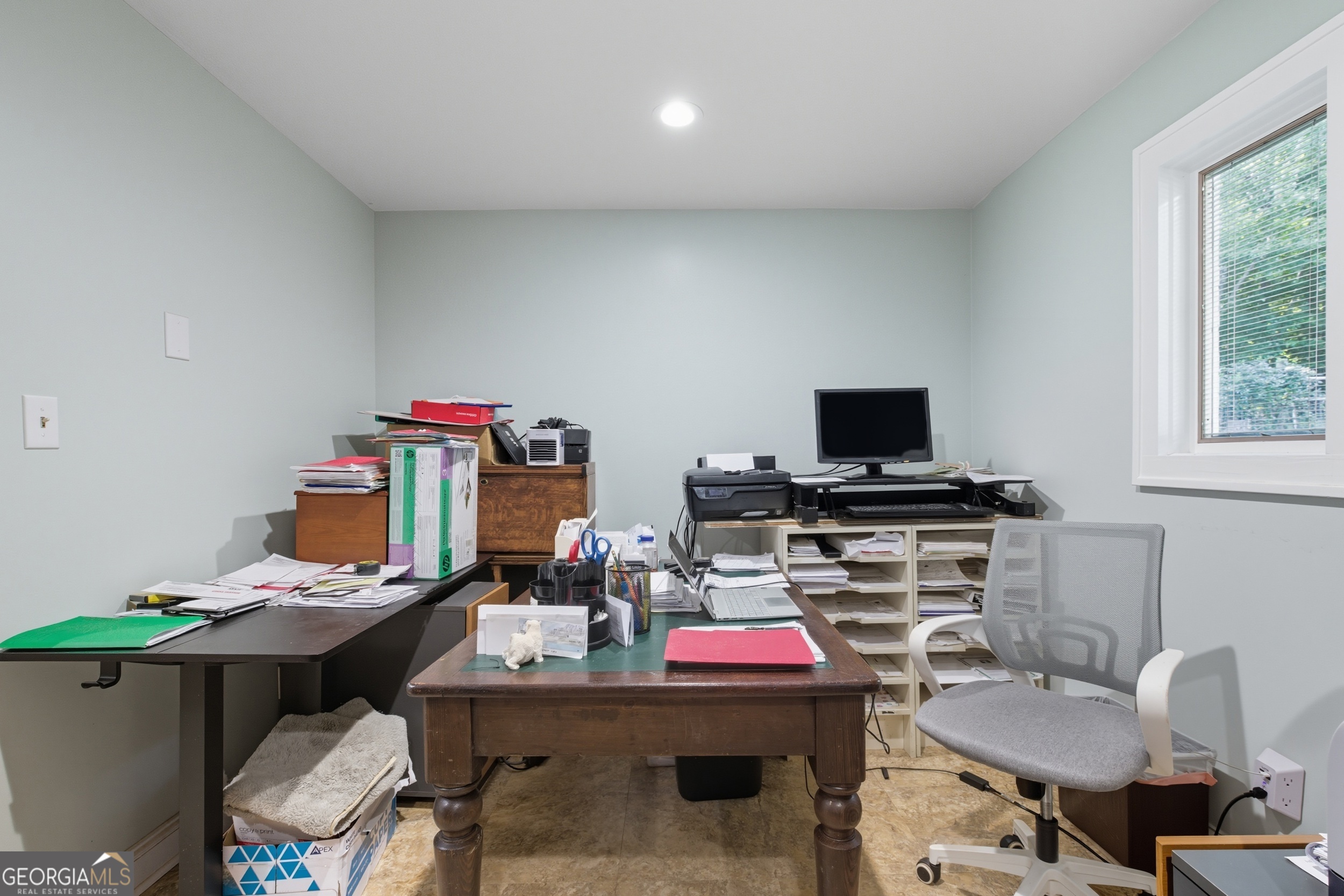 27 Rock Quarry Road Toccoa, GA 30577 - Photo 29 of 61 a work room with furniture and a flat screen tv