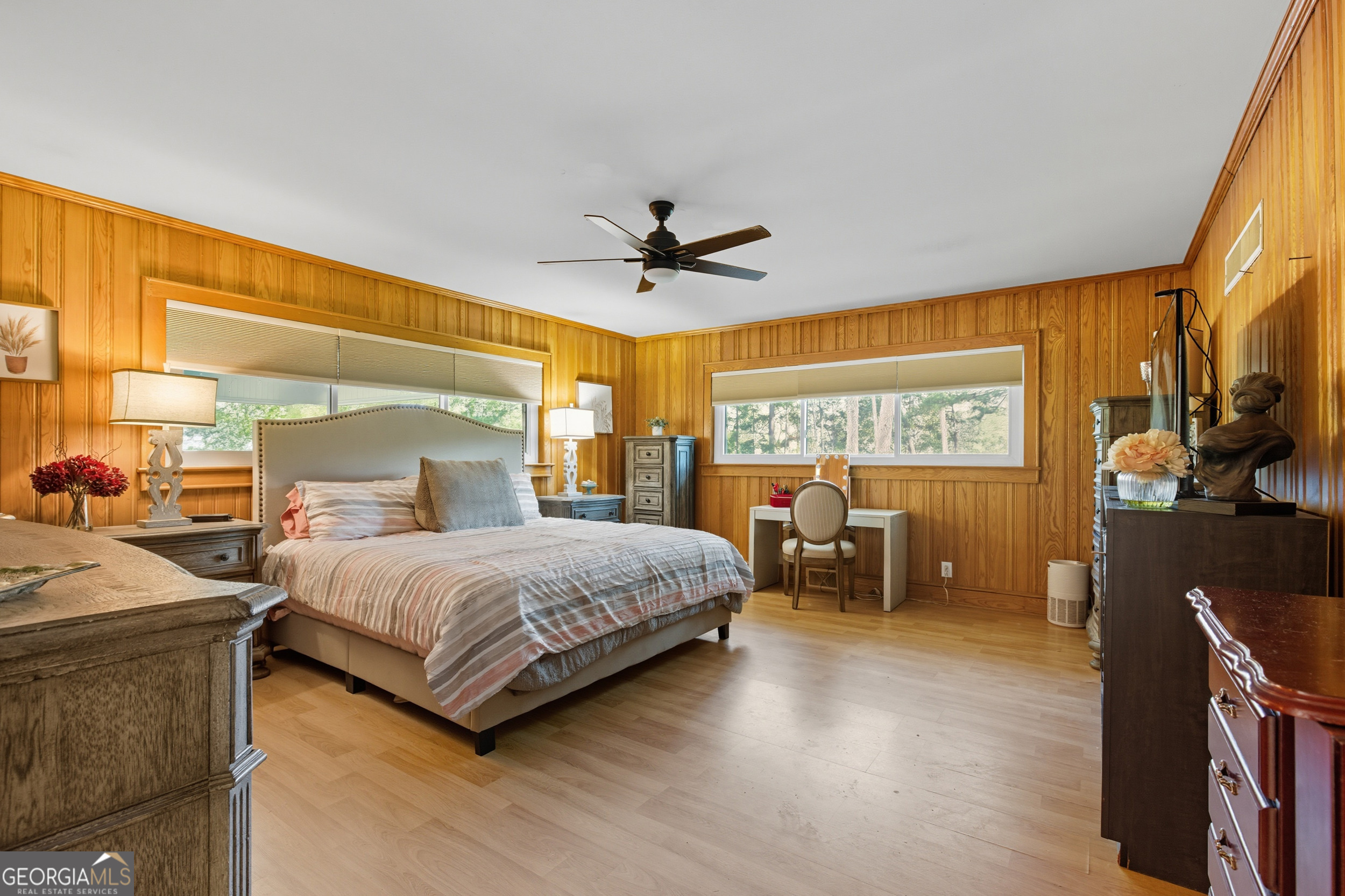 27 Rock Quarry Road Toccoa, GA 30577 - Photo 36 of 61 a bedroom with a bed and wooden floor