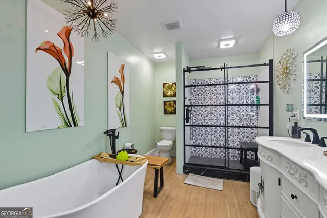 a living room with a couch and a window