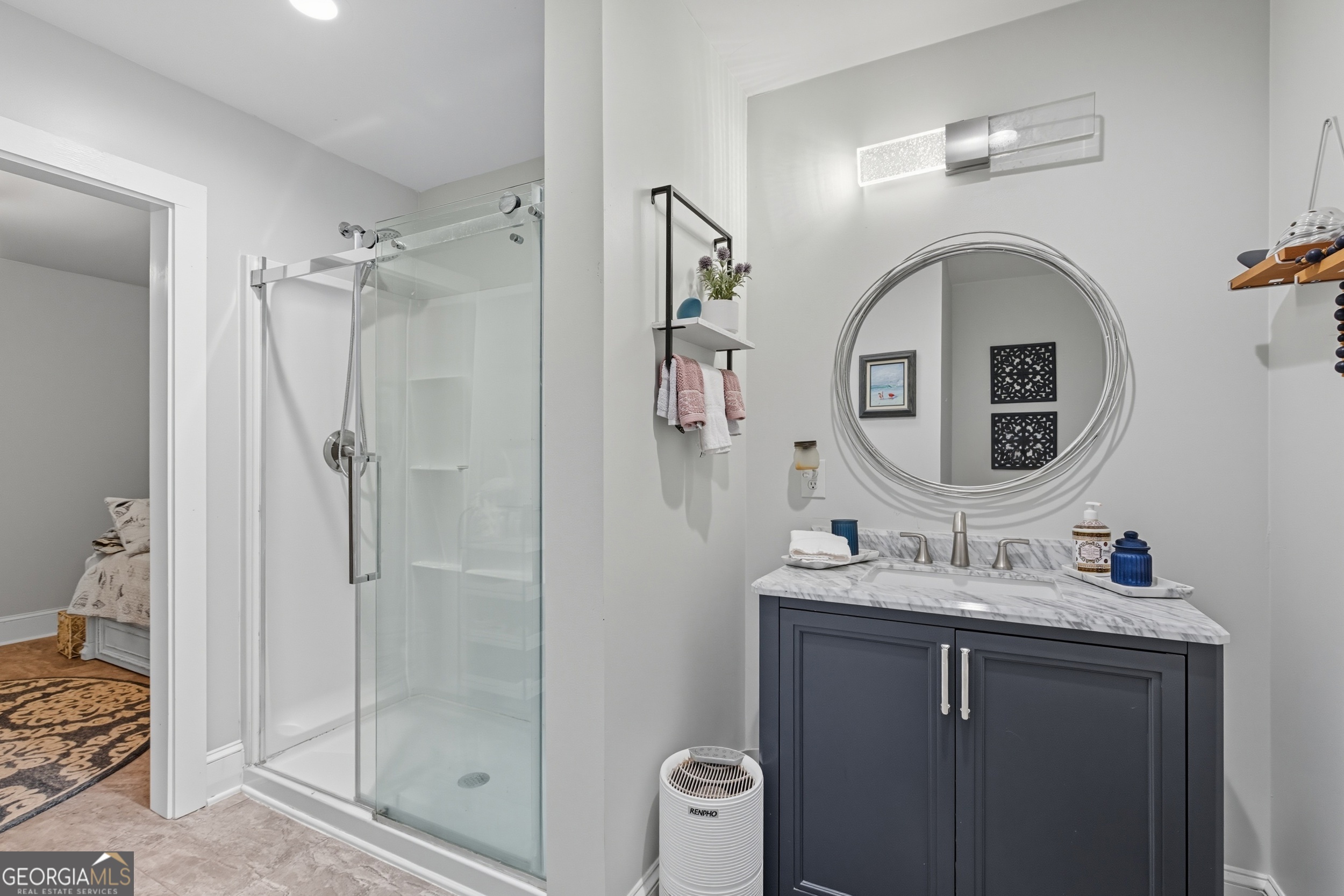 27 Rock Quarry Road Toccoa, GA 30577 - Photo 42 of 61 a bathroom with a sink a toilet and shower