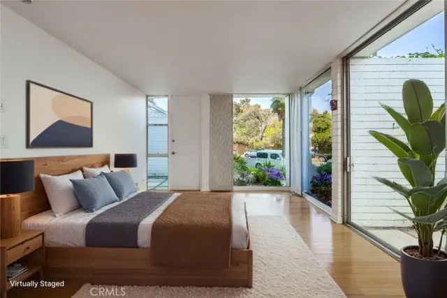 front view of a building with a street