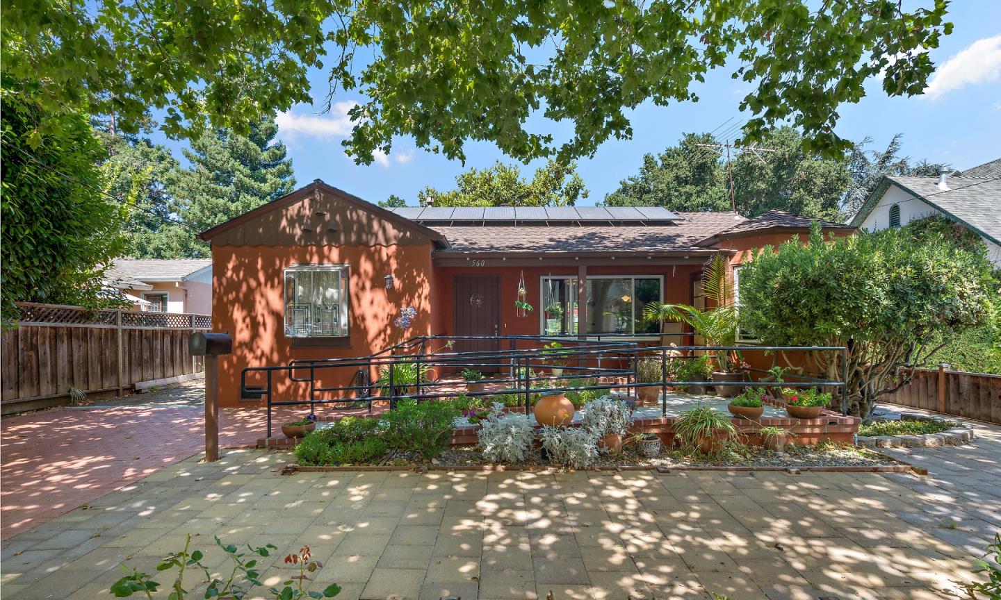 560 Franklin Street Mountain View, CA 94041 - Photo 1 of 22 a view of a house with backyard porch and sitting area