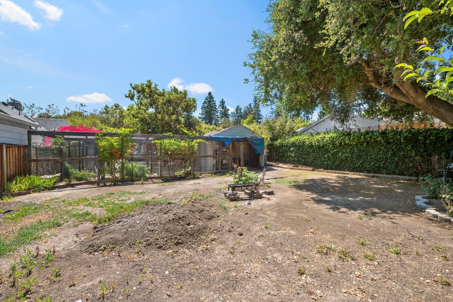 560 Franklin Street Mountain View, CA 94041 - Photo 20 of 22 a backyard of a house with lots of green space and outdoor seating