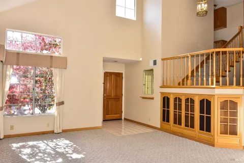 a view of an entrance door