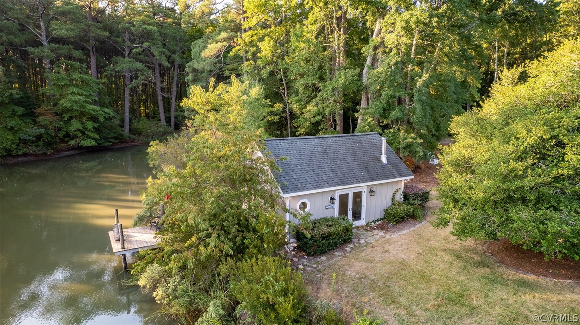 1020 Pine Hall Road Mathews, VA 23109 - Photo 38 of 49 a aerial view of a house with a yard