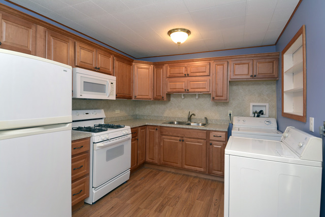 370 Dunbar Road Wauconda, IL 60084 - Photo 4 of 22 a kitchen with a sink a stove a refrigerator and cabinets