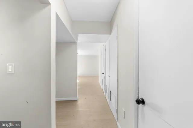 a view of a hallway with a hallway