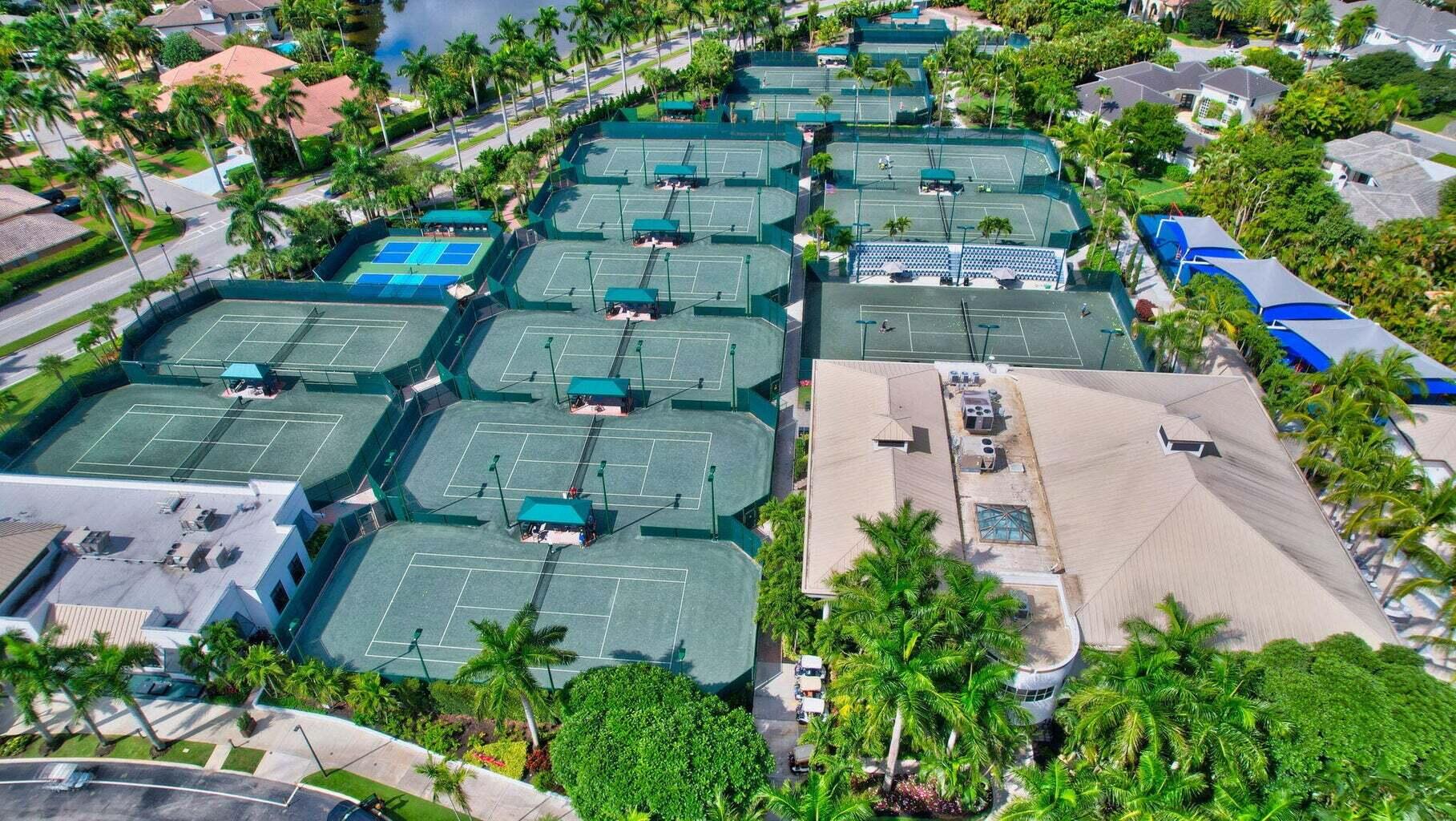 6923 Queenferry Circle Boca Raton, FL 33496 - Photo 50 of 82 Aerial view of tennis courts