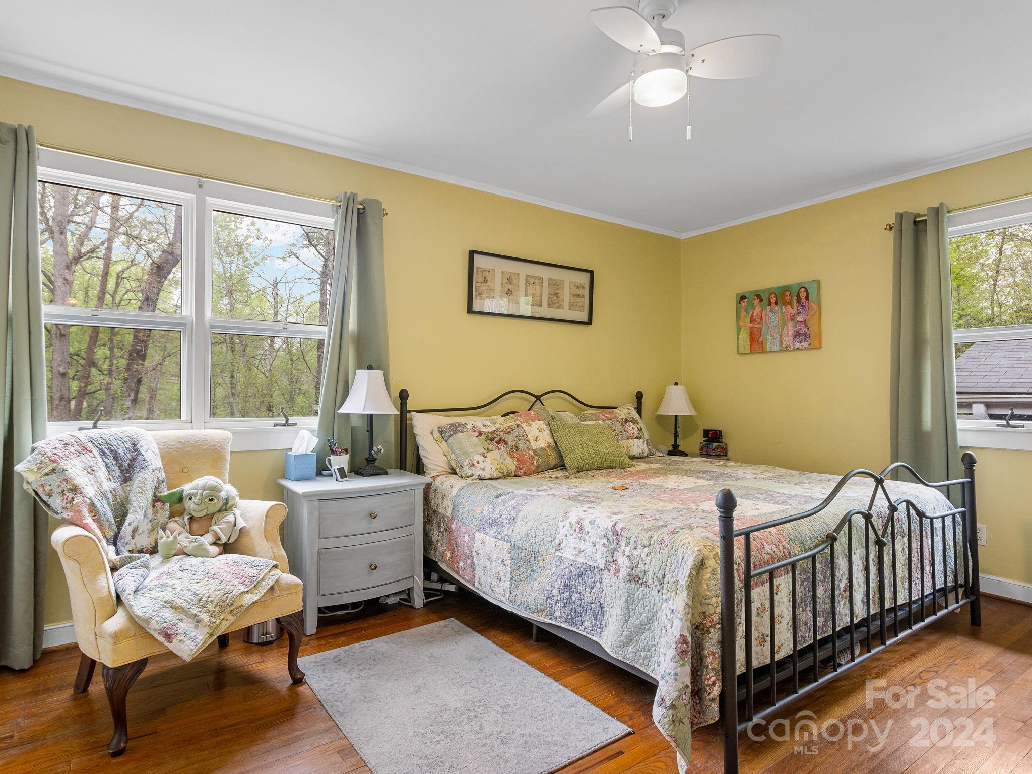 159 Jervey Road Tryon, NC 28782 - Photo 15 of 43 a bedroom with a bed and a window
