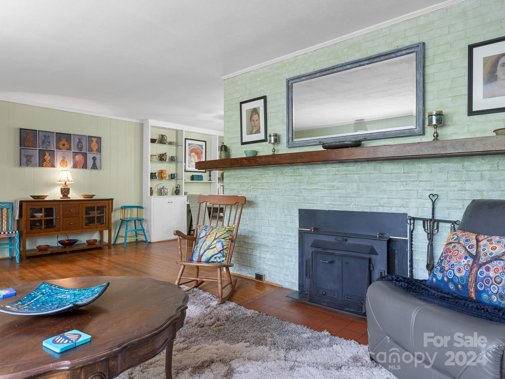 159 Jervey Road Tryon, NC 28782 - Photo 7 of 43 a living room with furniture and a fireplace