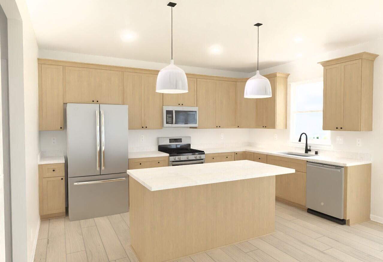 7782 259th Avenue, Unit LT71 Paddock Lake, WI 53168 - Photo 2 of 8 WTR_Lot 71_Custom 2 Car_Kitchen Renderin