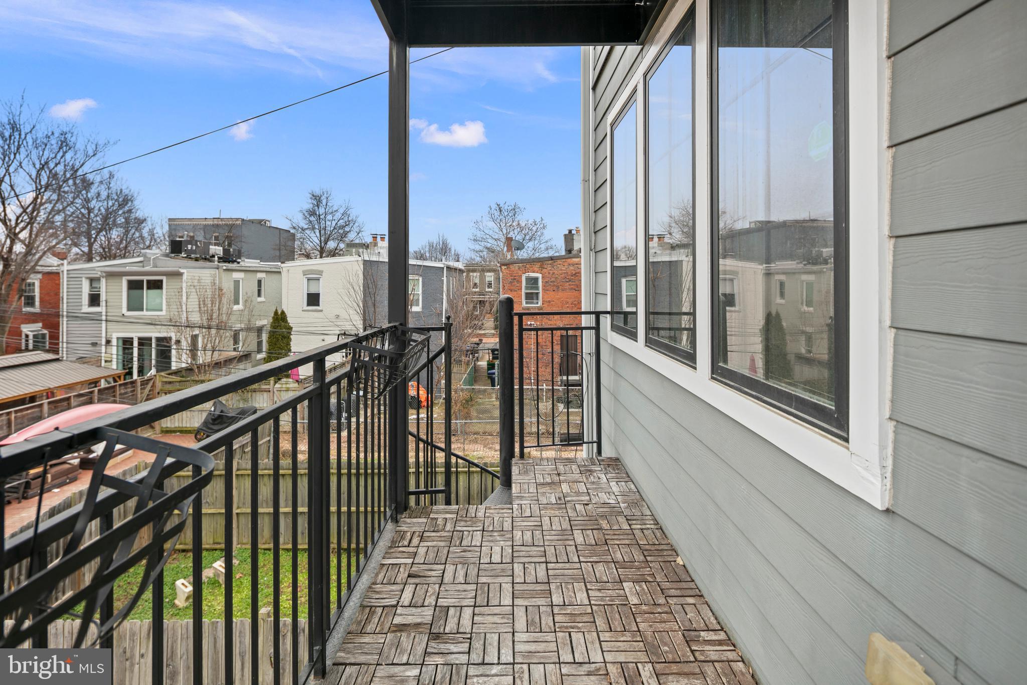 330 16th Street Southeast, Unit 2 Washington, DC 20003 - Photo 11 of 45 Private Main Level Balcony
