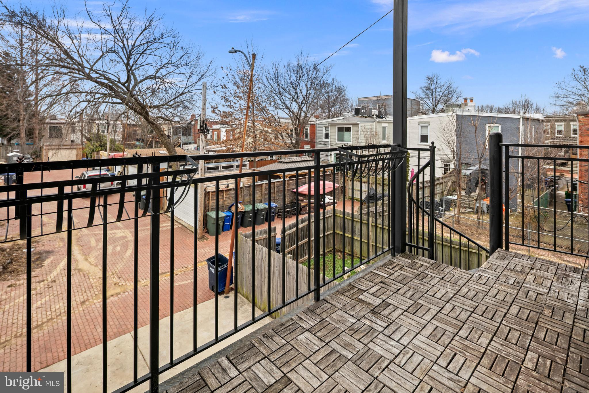330 16th Street Southeast, Unit 2 Washington, DC 20003 - Photo 10 of 45 Private Main Level Balcony