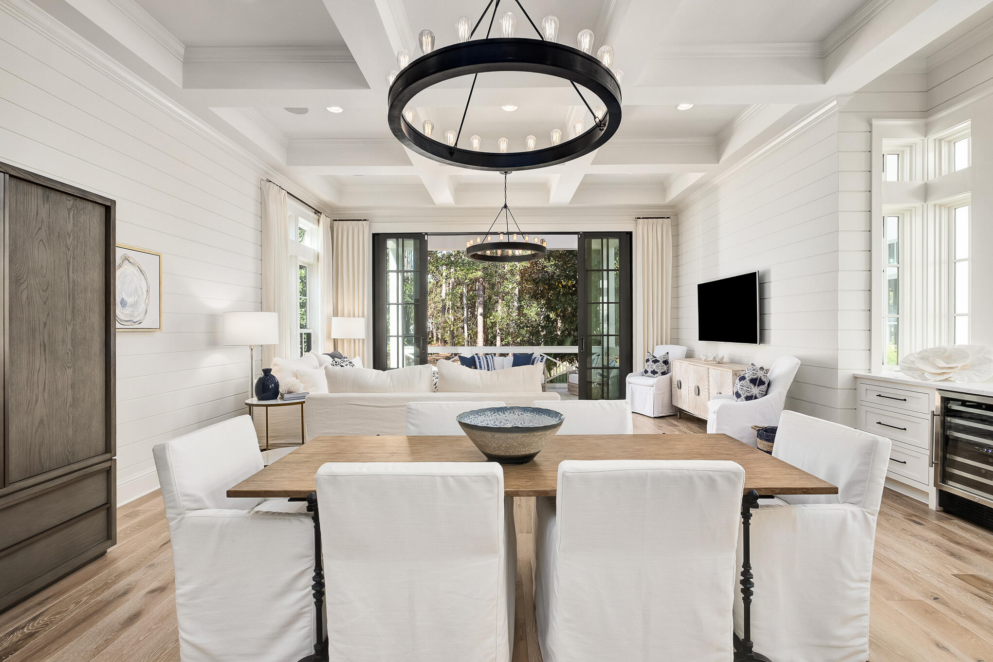 29 Bennett Santa Rosa Beach, FL 32459 - Photo 23 of 78 a living room with fireplace furniture and a flat screen tv