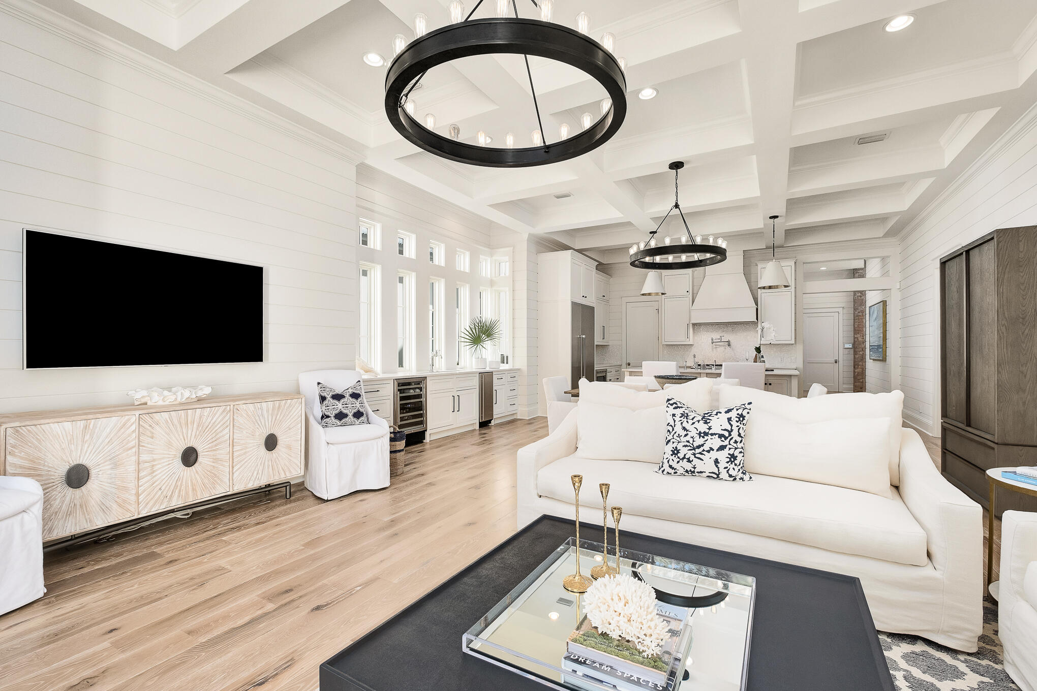 29 Bennett Santa Rosa Beach, FL 32459 - Photo 30 of 78 a living room with furniture and a flat screen tv