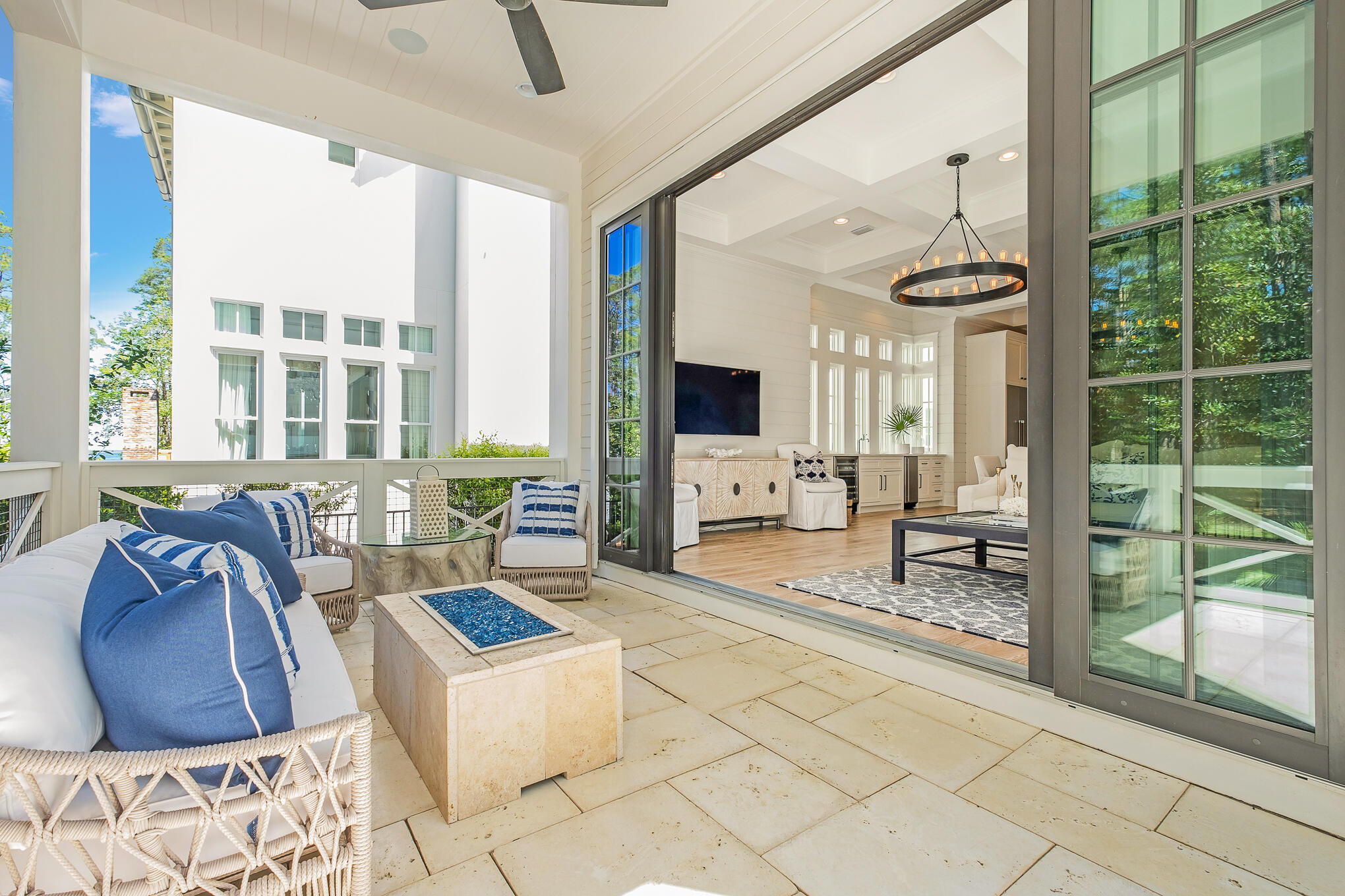 29 Bennett Santa Rosa Beach, FL 32459 - Photo 32 of 78 a living room with furniture and a large window