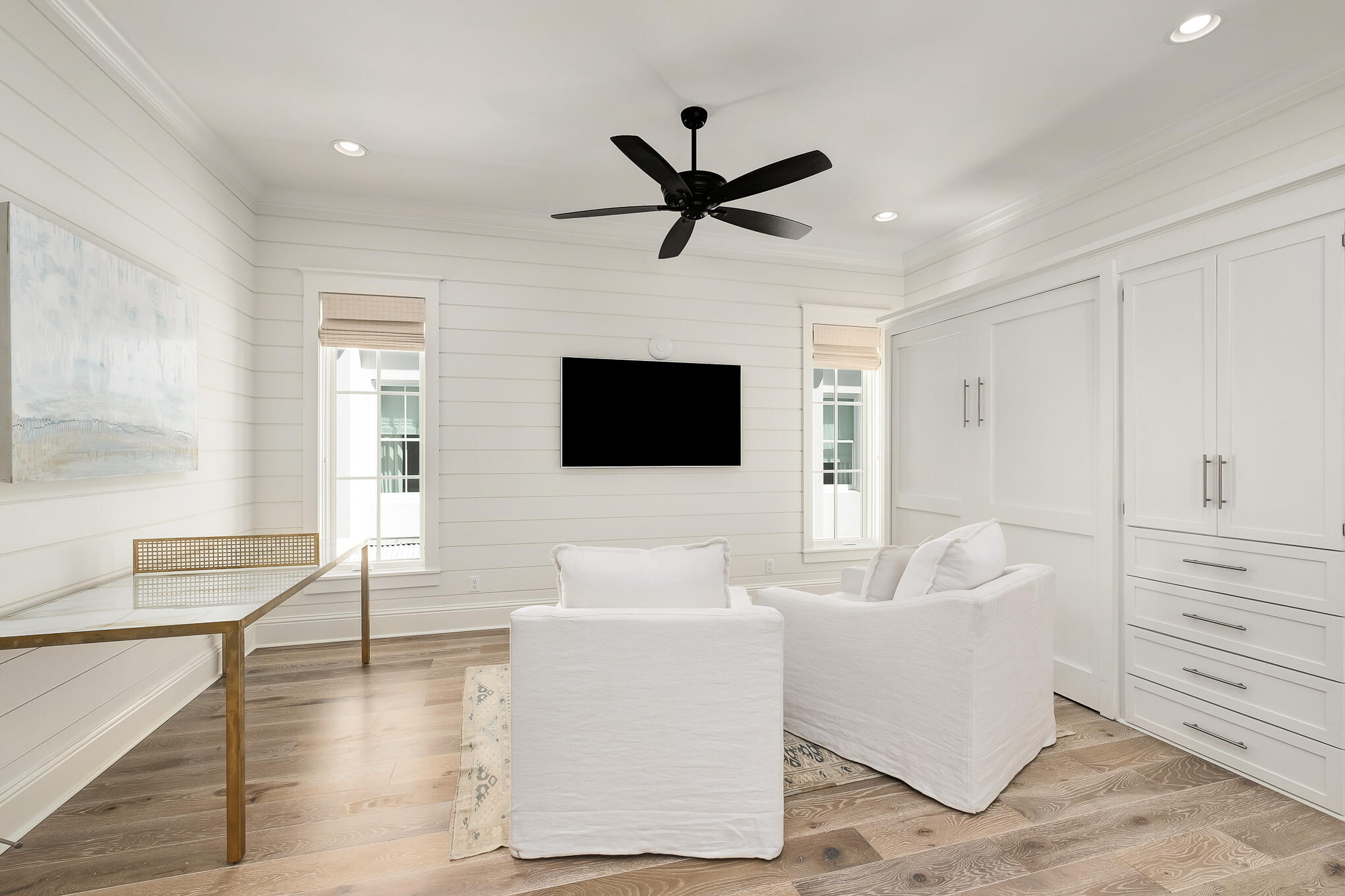 29 Bennett Santa Rosa Beach, FL 32459 - Photo 47 of 78 a living room with furniture and a flat screen tv