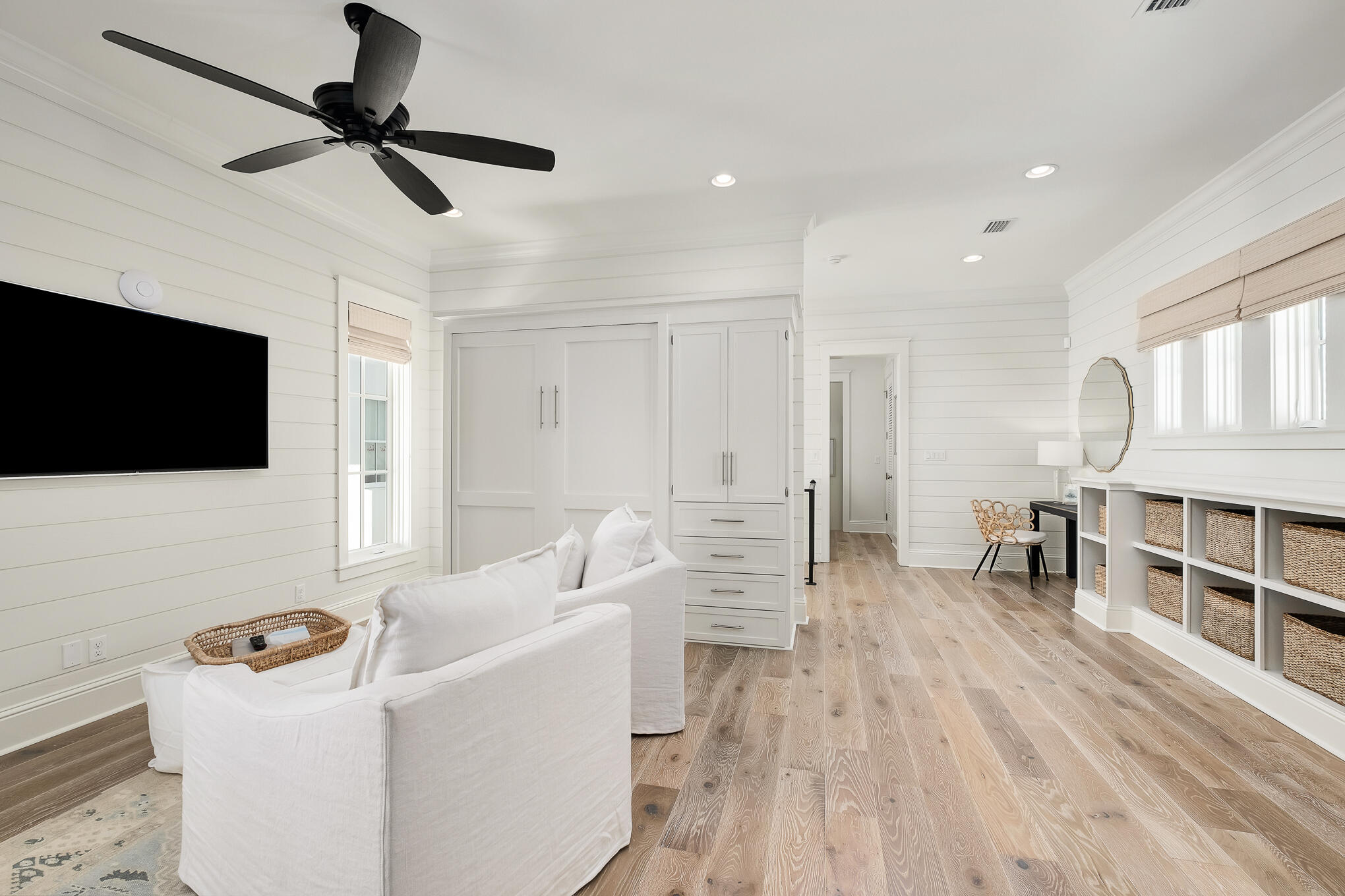 29 Bennett Santa Rosa Beach, FL 32459 - Photo 48 of 78 a living room with furniture and a flat screen tv