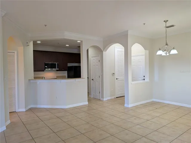 a view interior of a house and chandelier