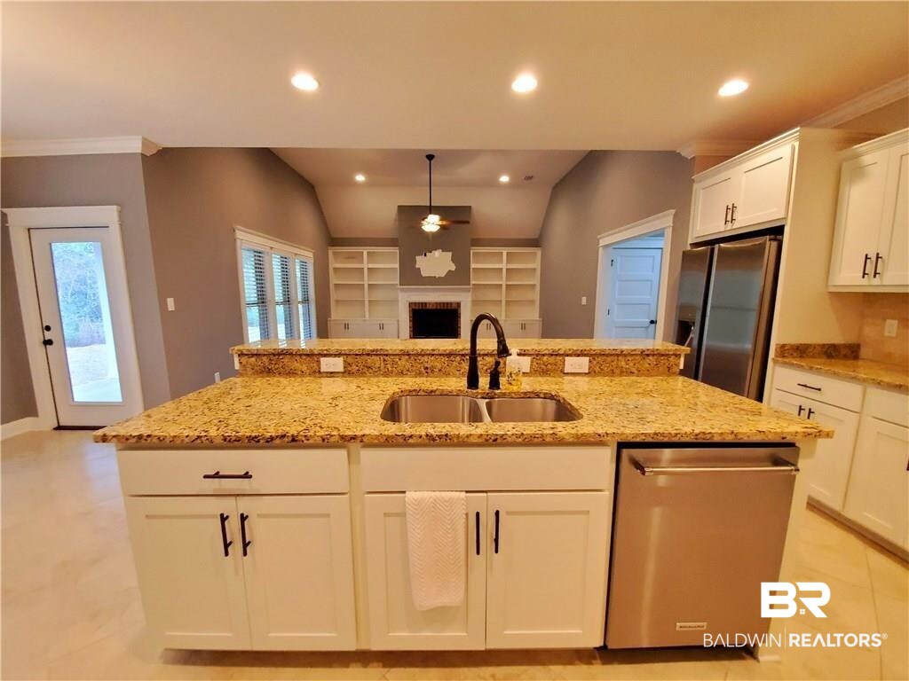 32041 Bobwhite Road Daphne, AL 36527 - Photo 5 of 15 Overlooking Fam Rm (above fireplace to be painted)