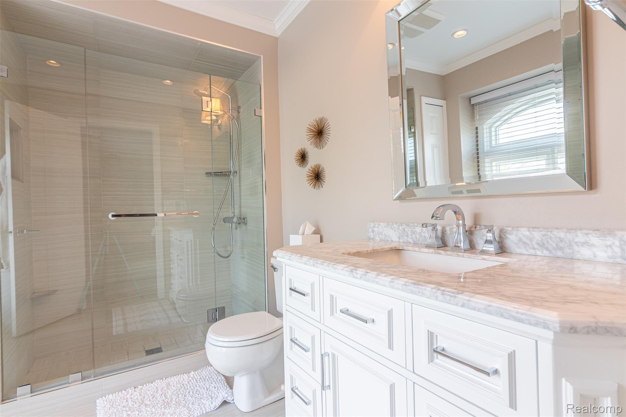 351 Silvervale Drive Rochester, MI 48309 - Photo 27 of 49 Updated Master Bath with euro shower, granite