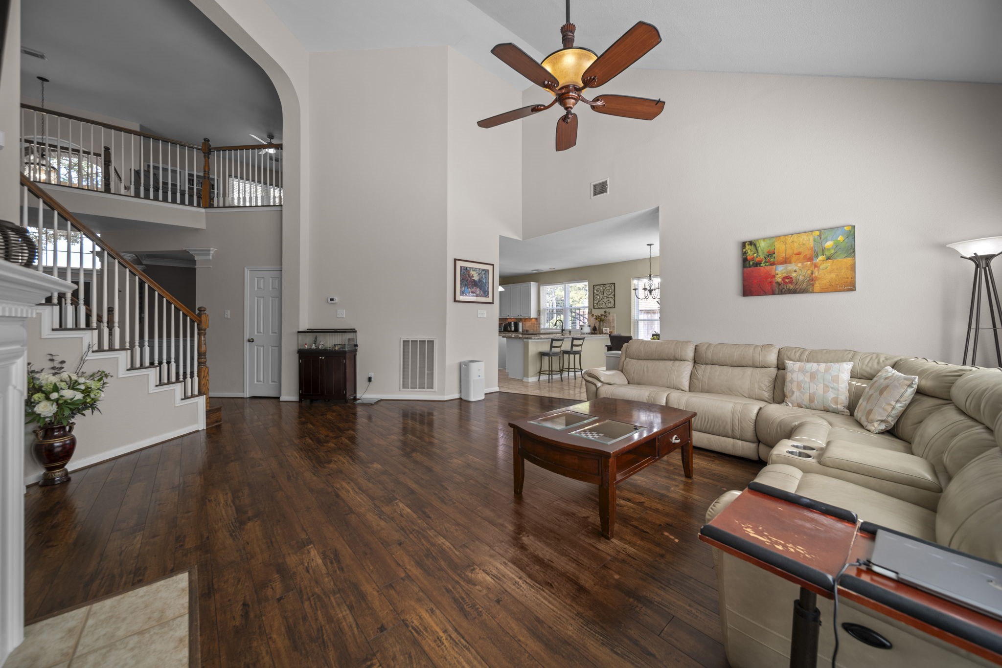 20727 Shadow Mill Court Katy, TX 77450 - Photo 20 of 48 a living room with furniture and a wooden floor