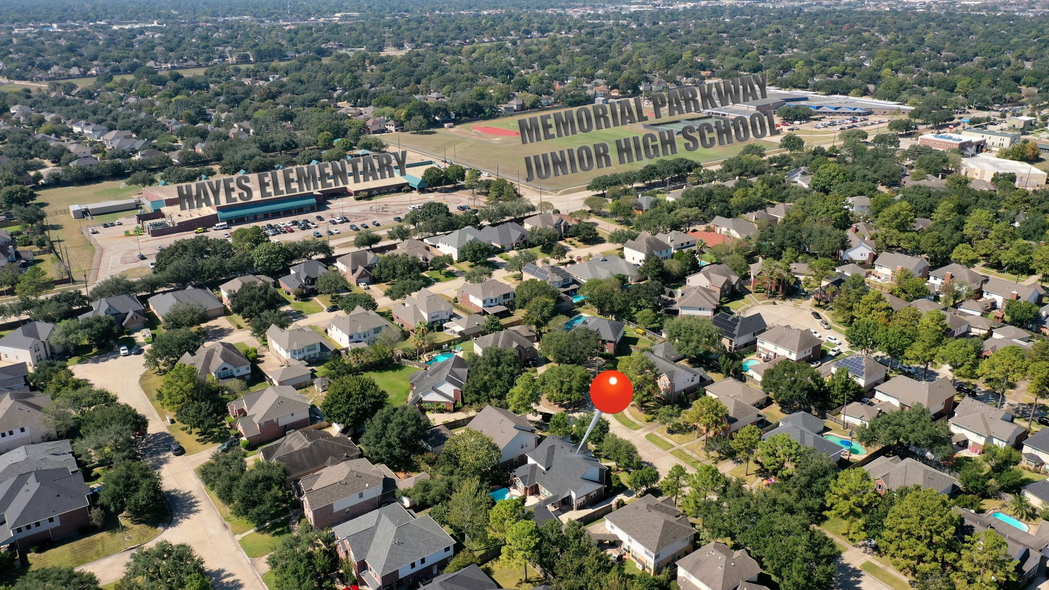 20727 Shadow Mill Court Katy, TX 77450 - Photo 47 of 48 an aerial view of a city