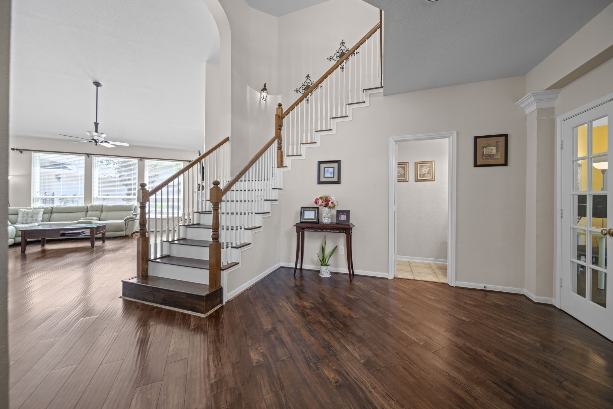 20727 Shadow Mill Court Katy, TX 77450 - Photo 5 of 48 a view of entryway and hall with wooden floor