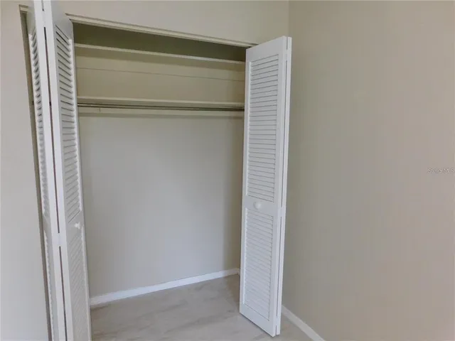 a close view of closet