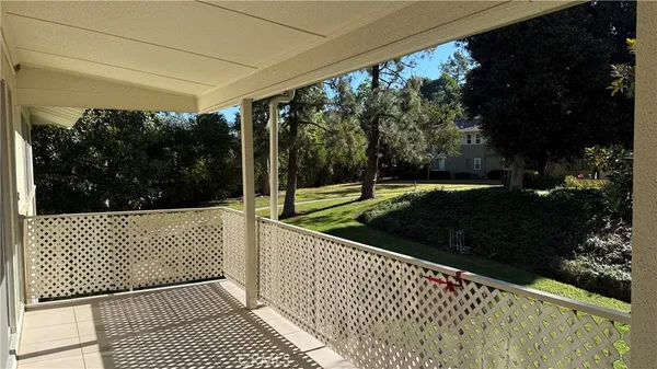 a view of a balcony