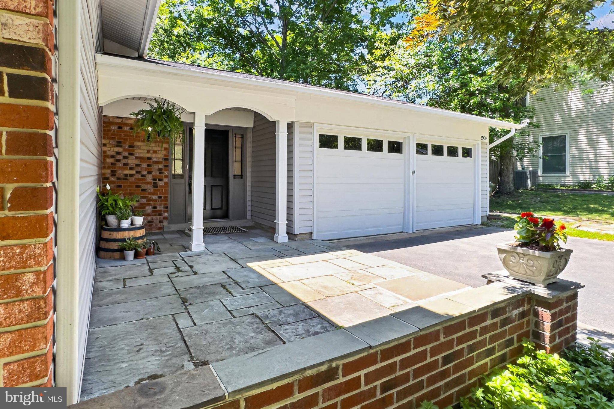 6908 Rochambeau Place Springfield, VA 22153 - Photo 4 of 70 Slate front patio and covered entry